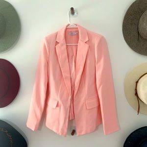 Baby Pink Long Length Blazer